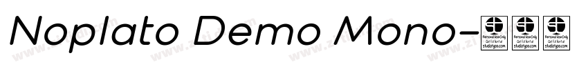 Noplato Demo Mono字体转换